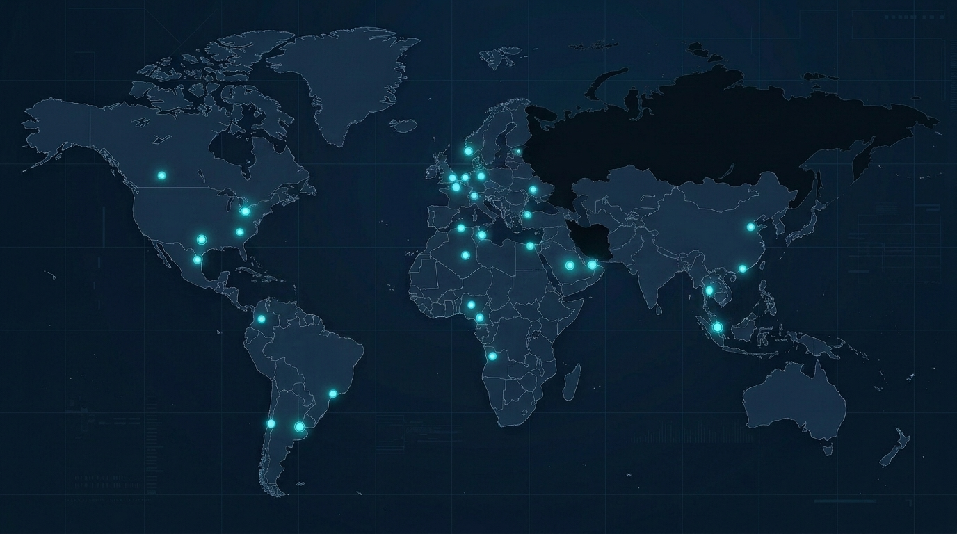 Global operational footprint — Middle East, South America, Central America, Europe